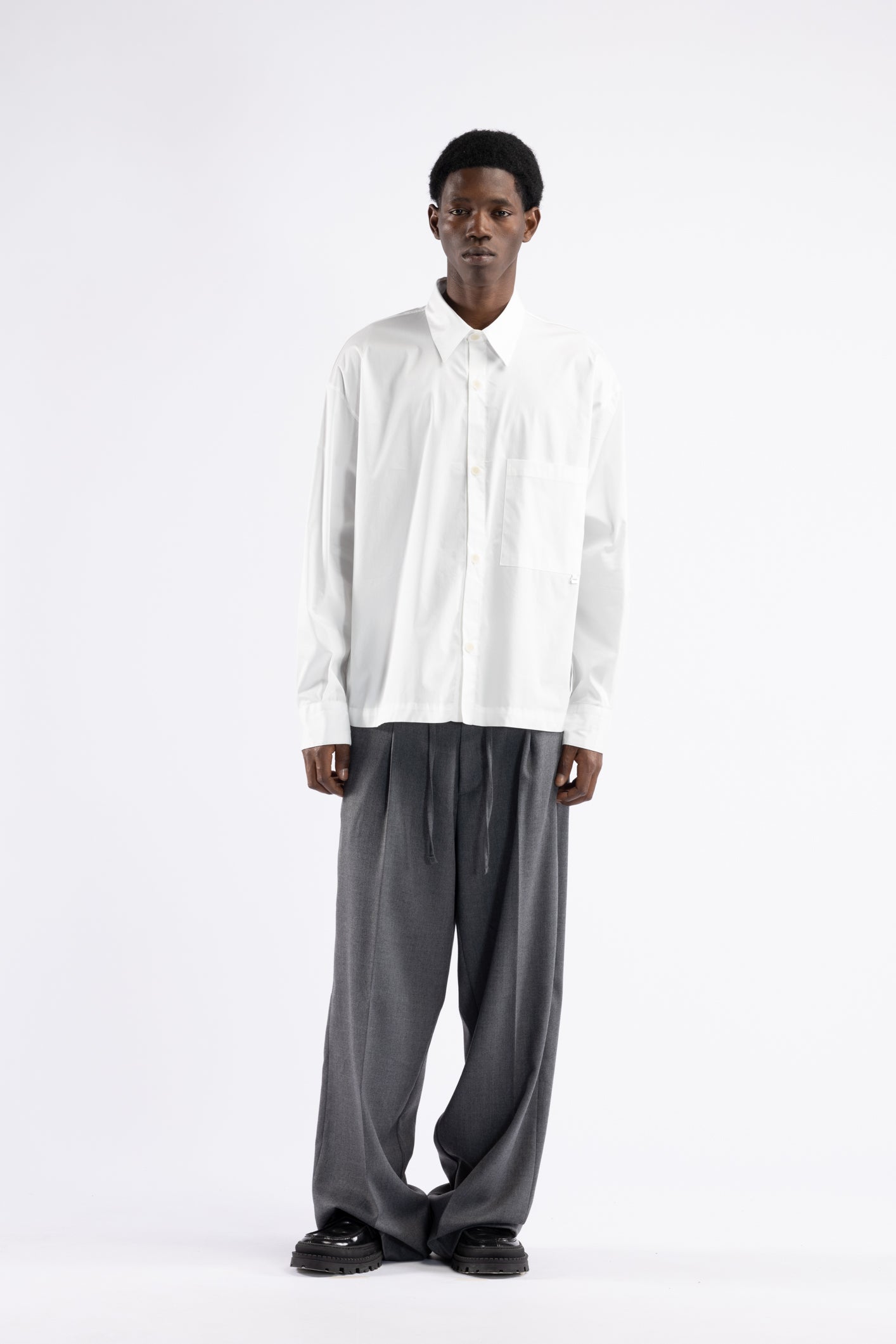 Camicia boxy oversize - Bianco