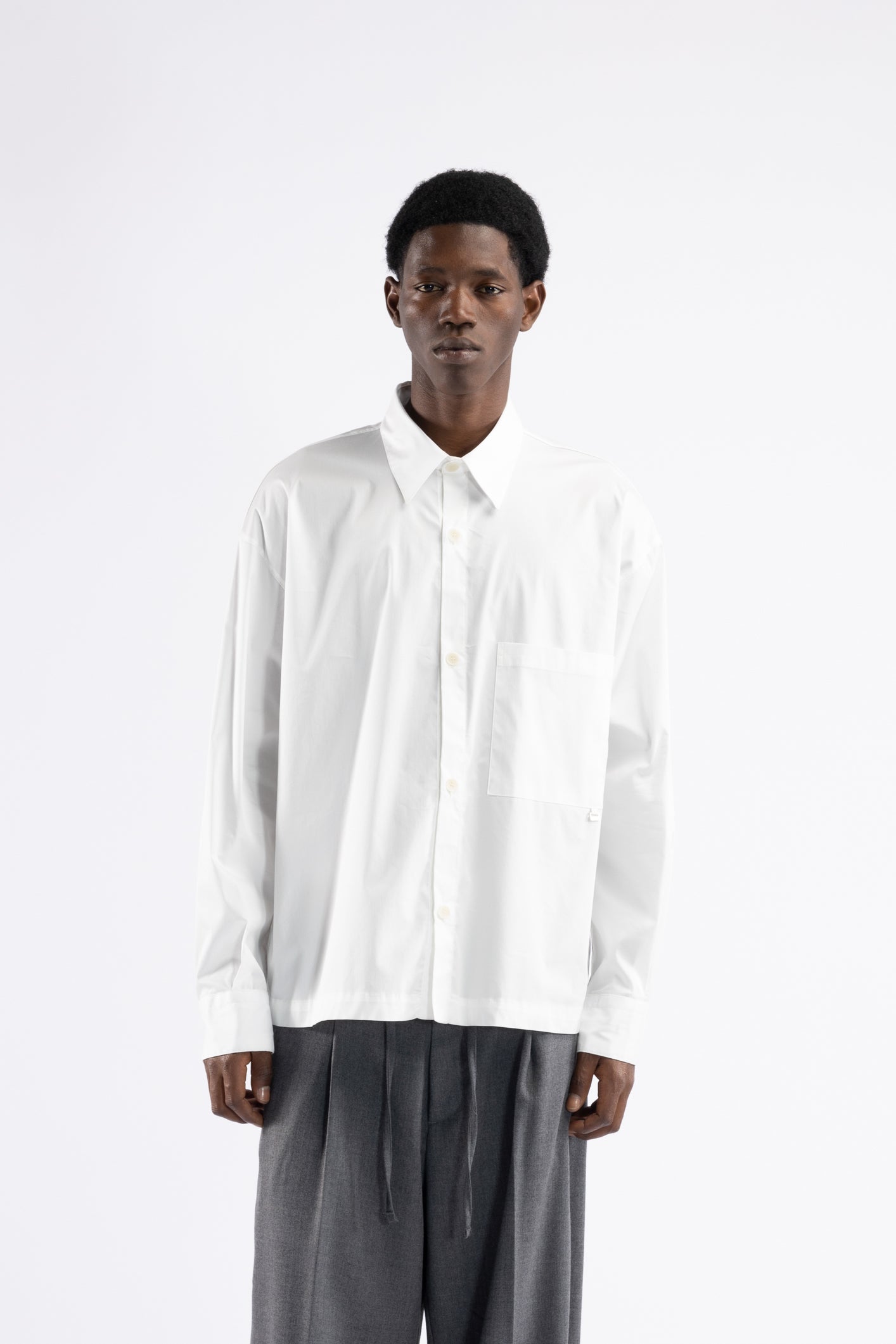 Camicia boxy oversize - Bianco
