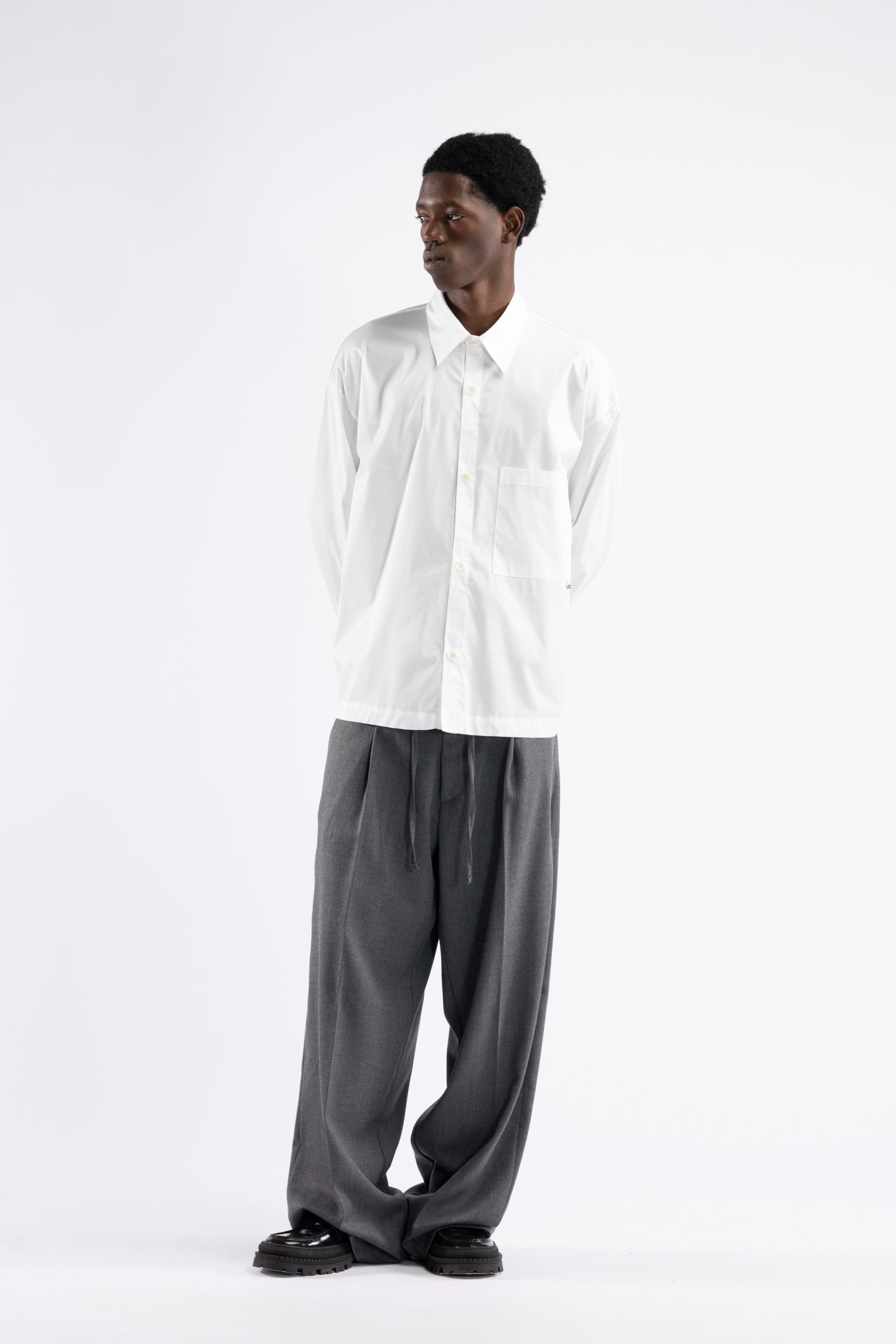 Camicia boxy oversize - Bianco