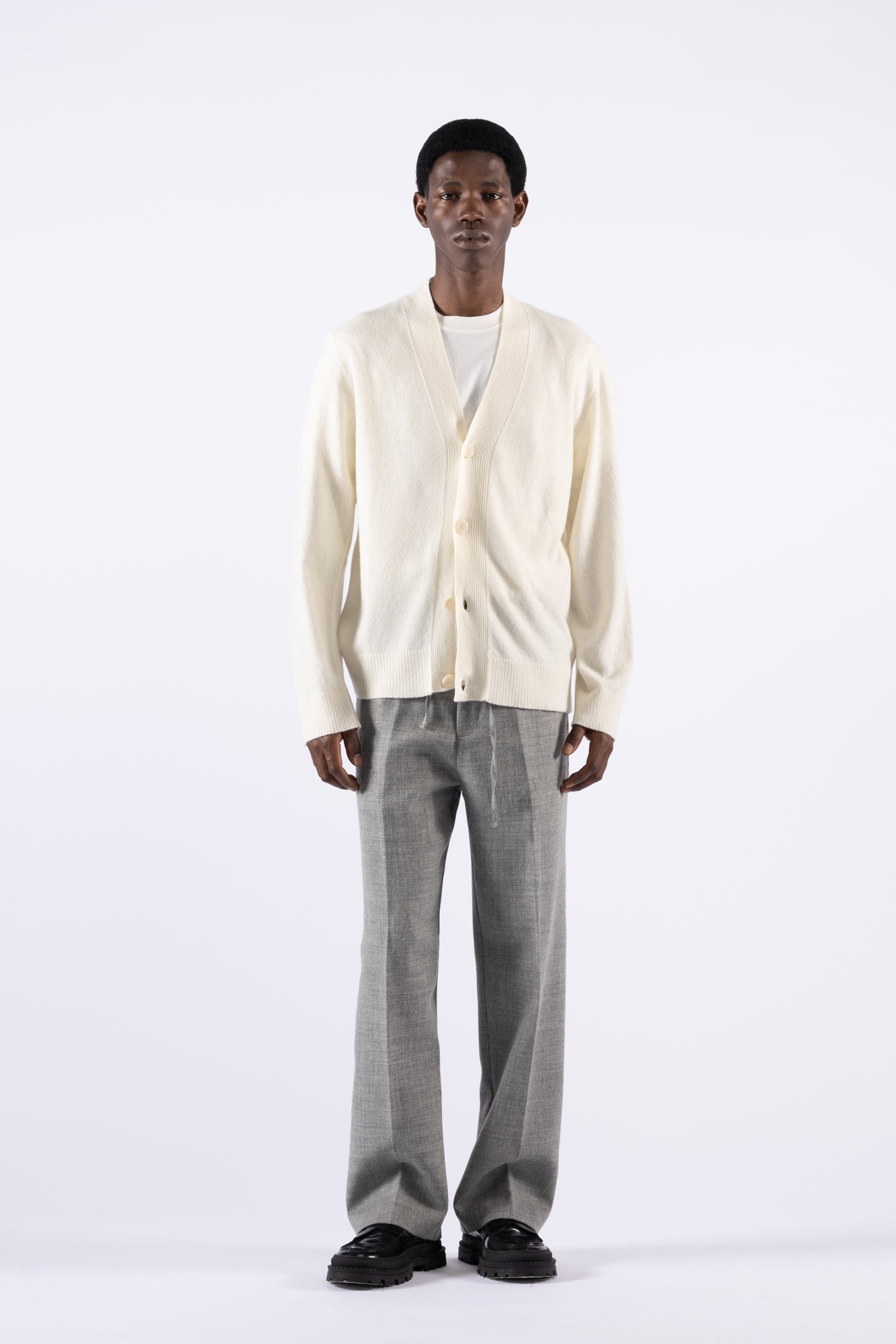 Cardigan in lana - Panna