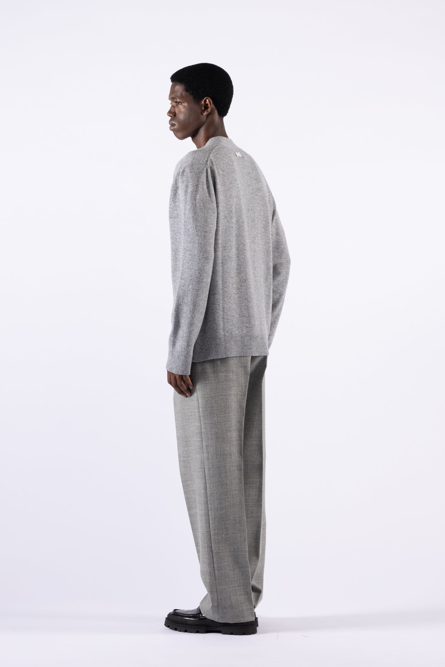 Cardigan in lana - Grigio