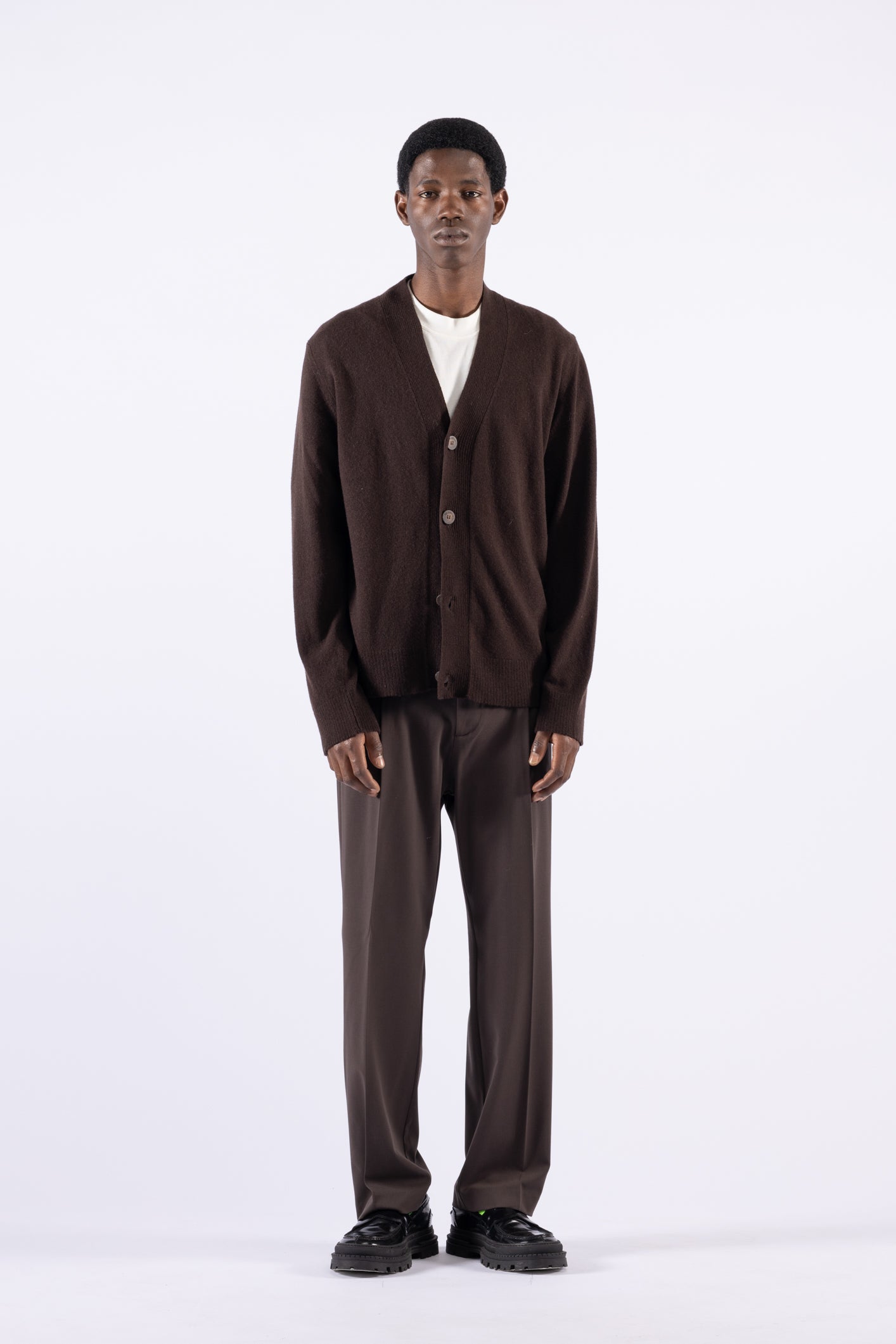 Cardigan in lana - Moro