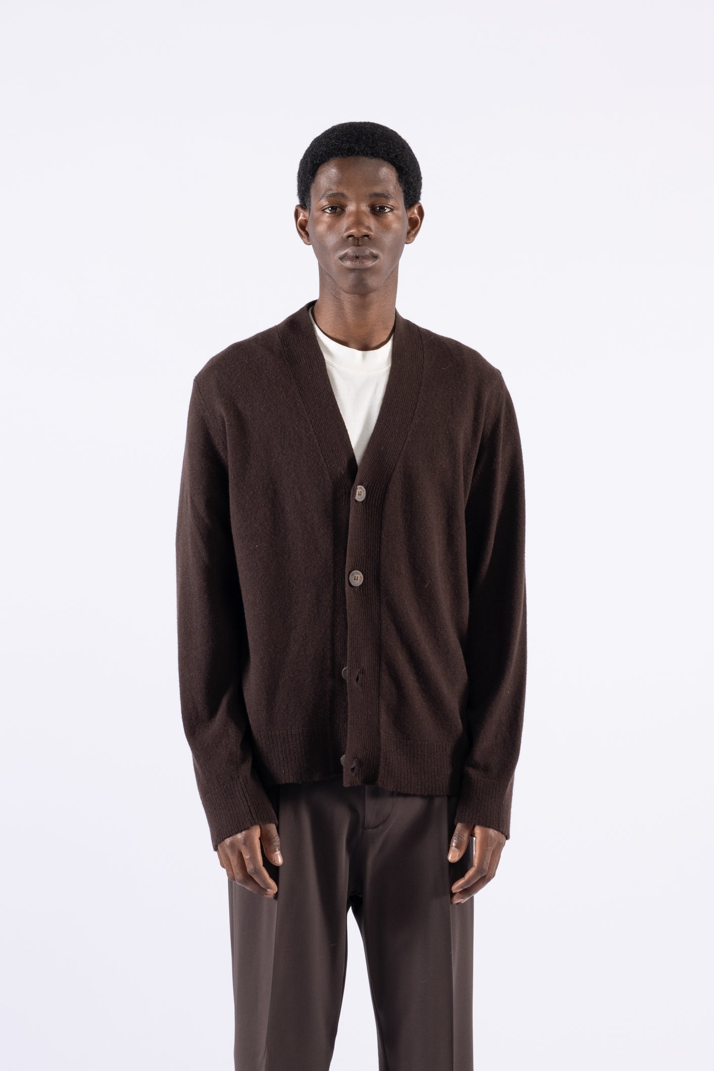 Cardigan in lana - Moro