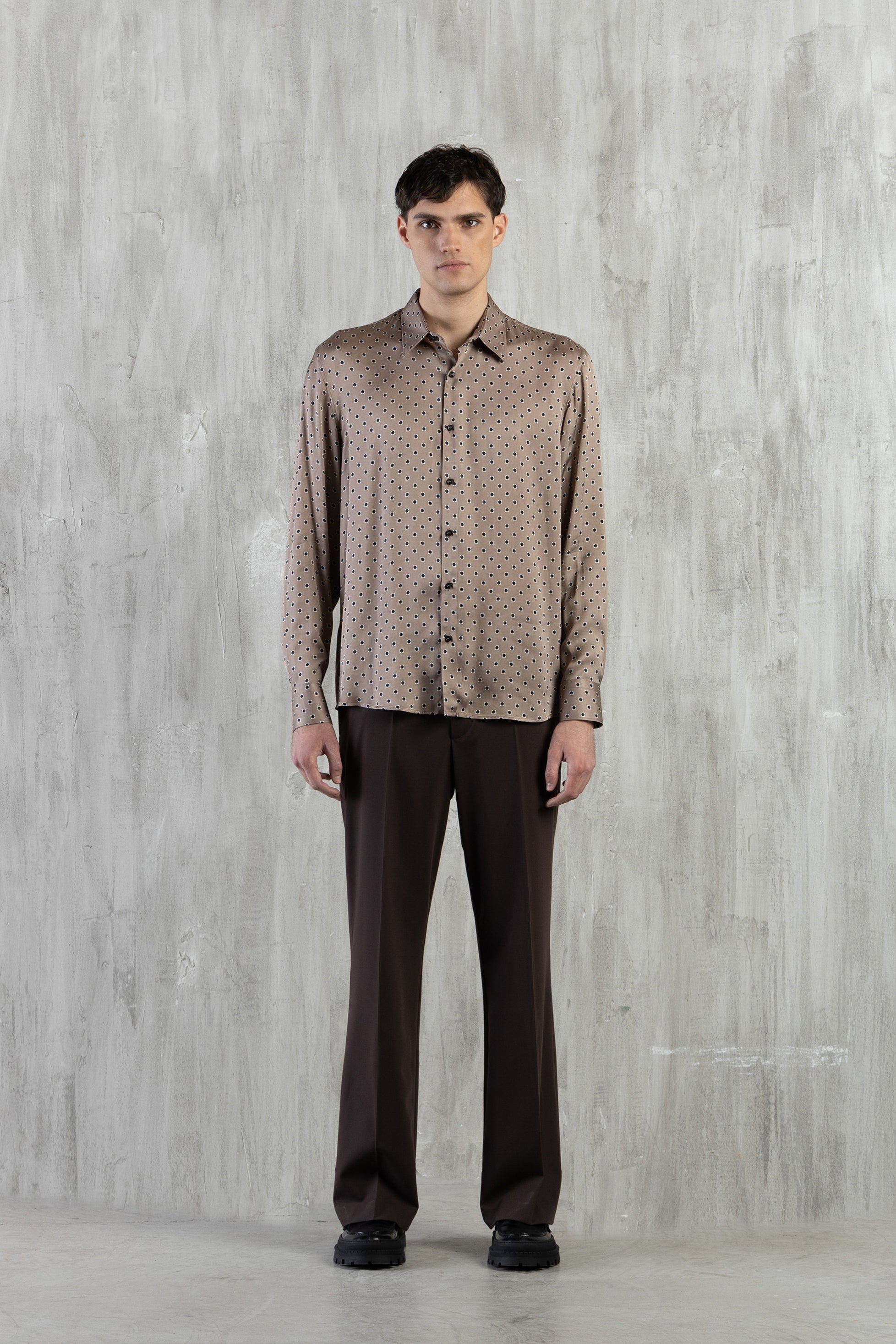 Camicia in viscosa fantasia