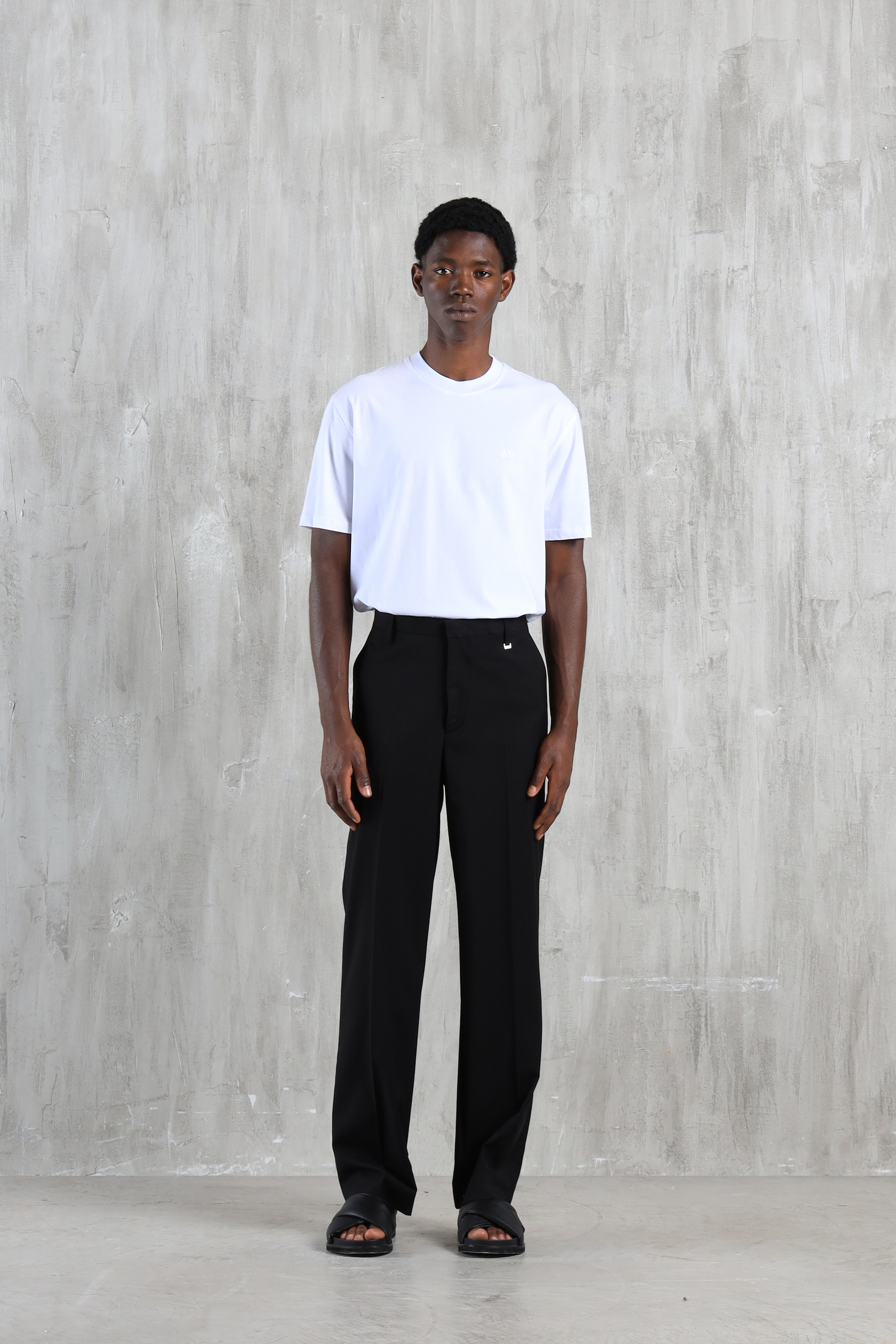 Pantalone da abito misto lana - Nero