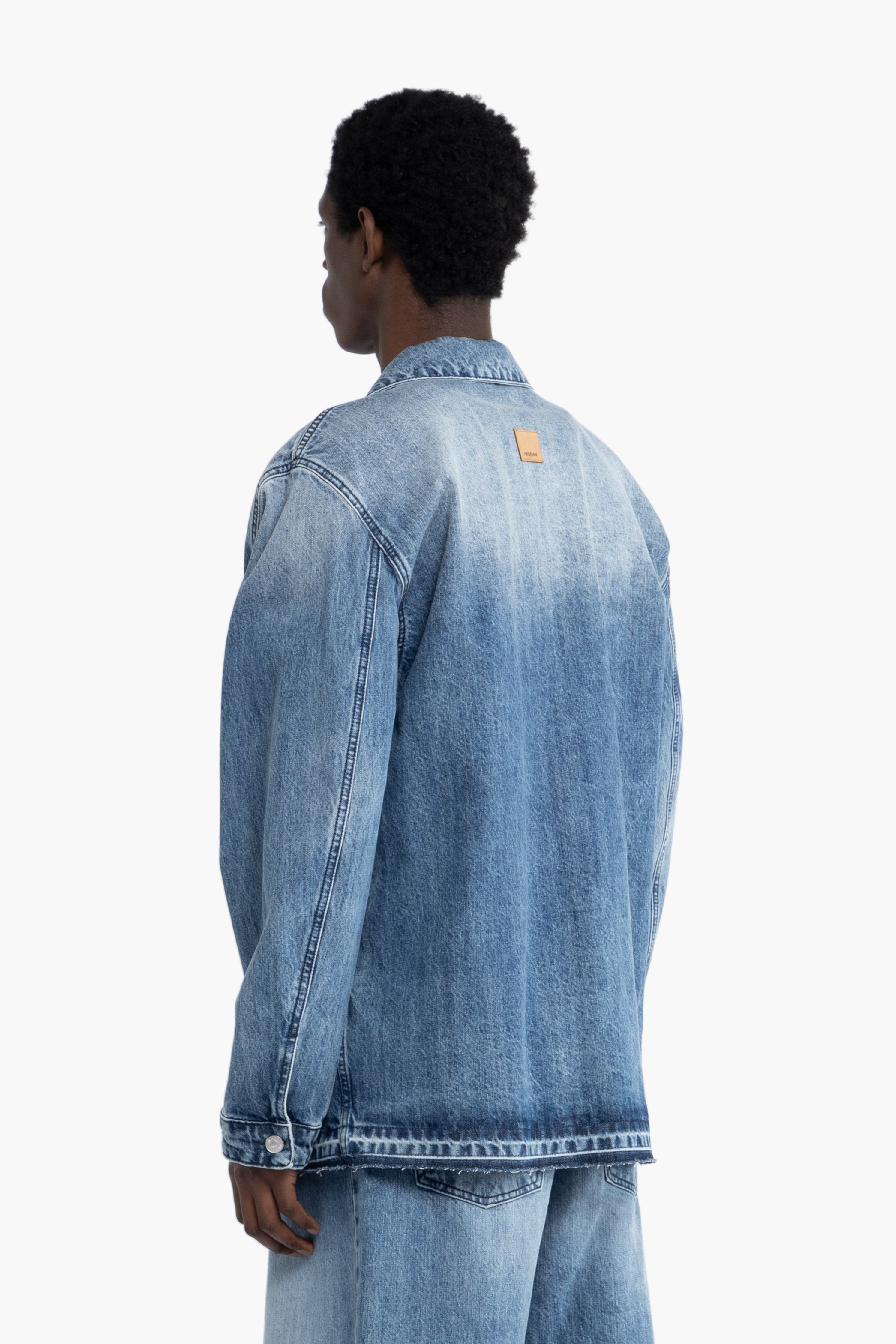 Camicia oversize in cotone denim