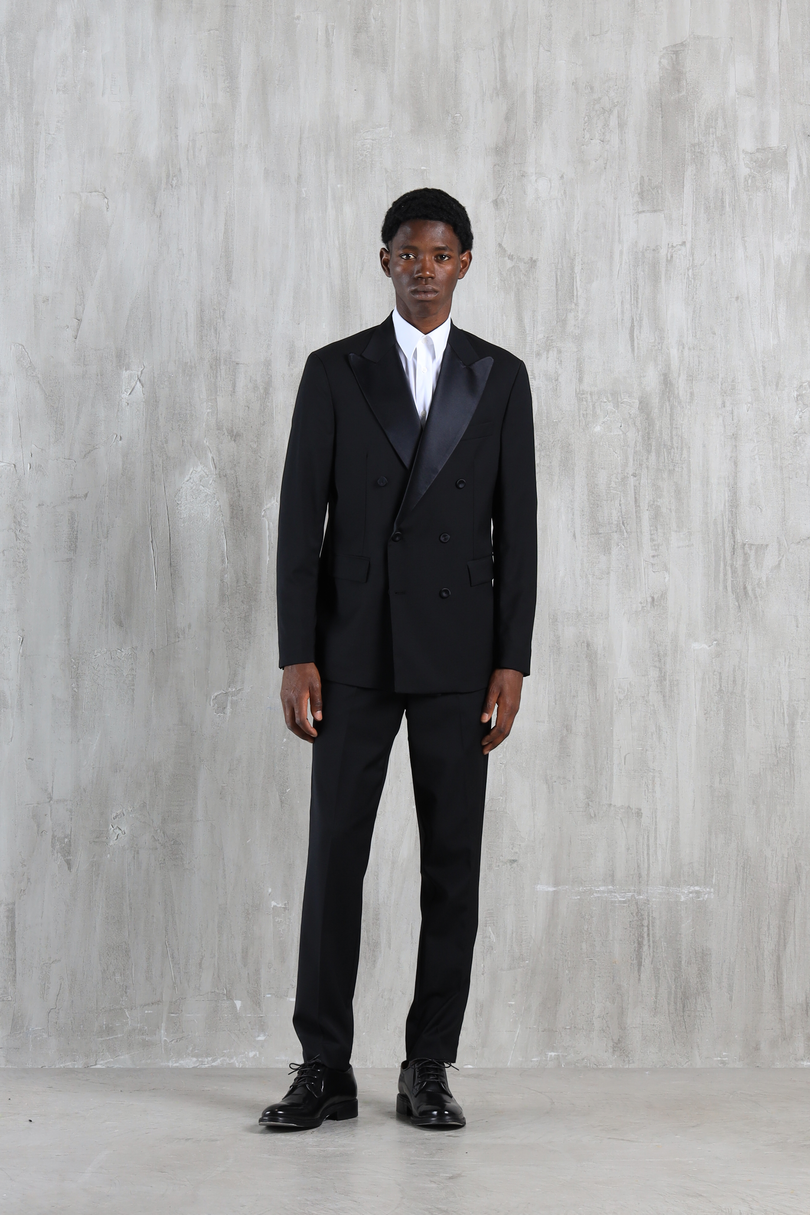 Giacca da abito regular misto lana - Nero