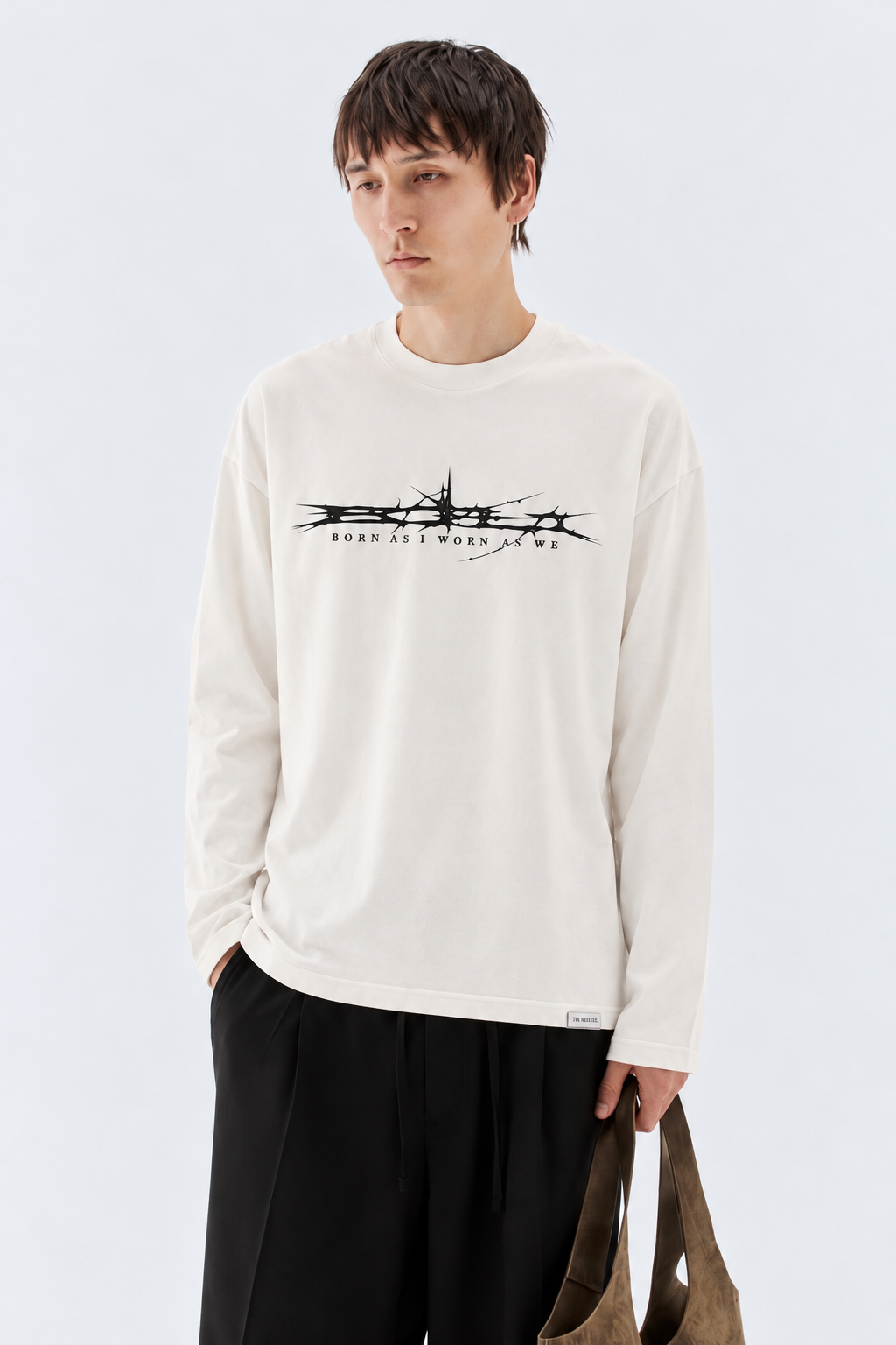 T-shirt in jersey con logo - Off white