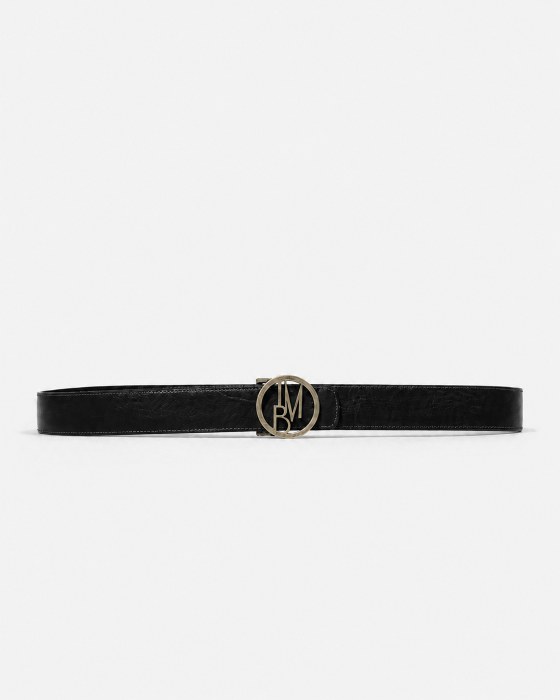 Leather-effect clutch bag - Black