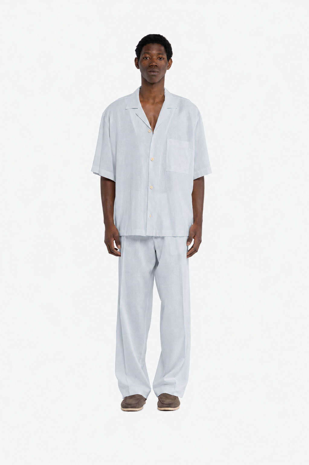 Camicia in 100% lino - Polvere