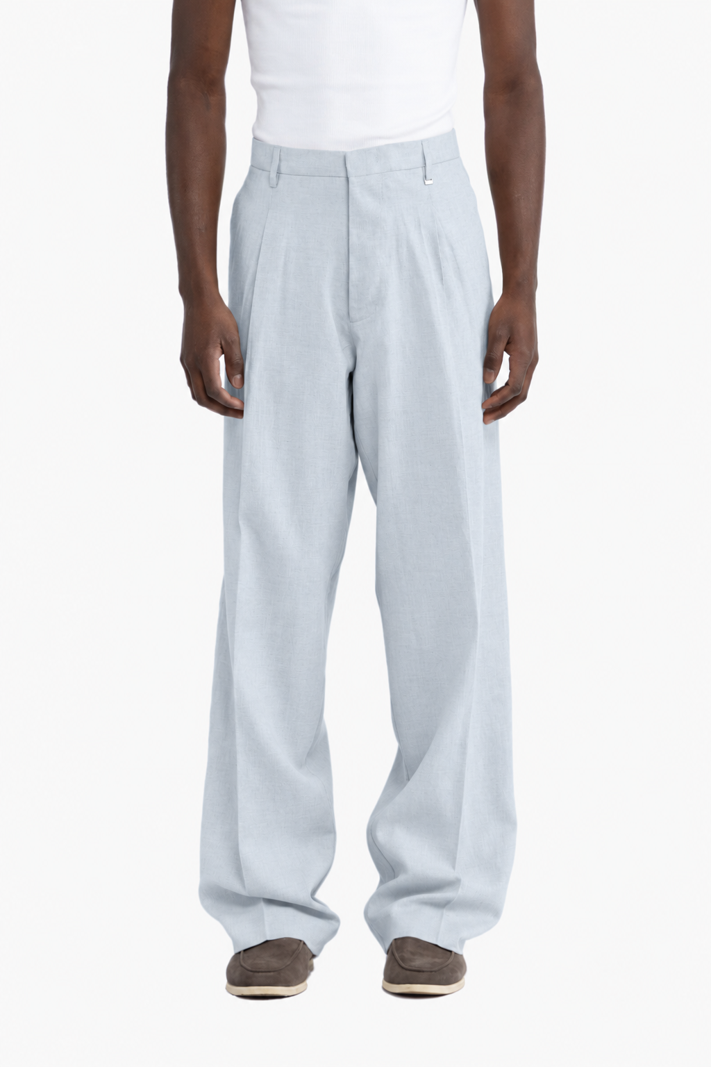 Pantalone in 100% lino - Polvere
