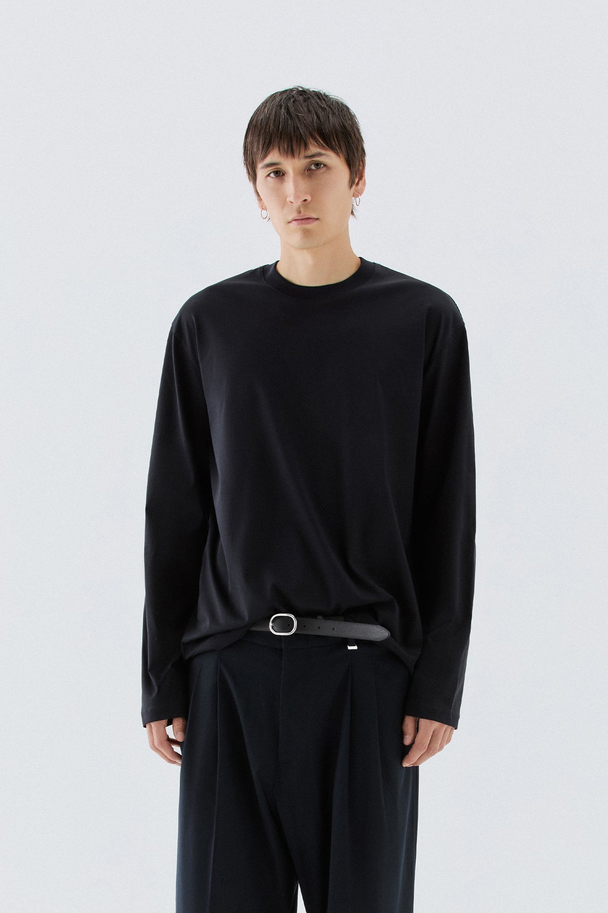 T-shirt in cotone mercerizzato - Blu
