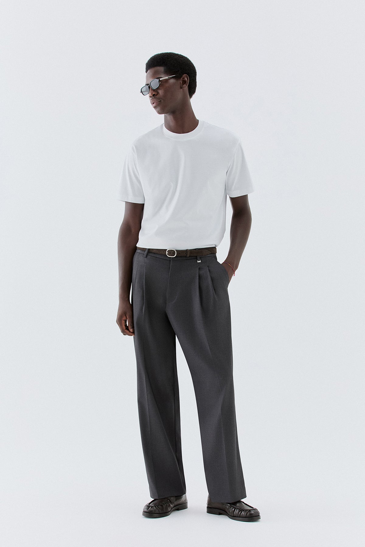 T-shirt in cotone mercerizzato - Bianco