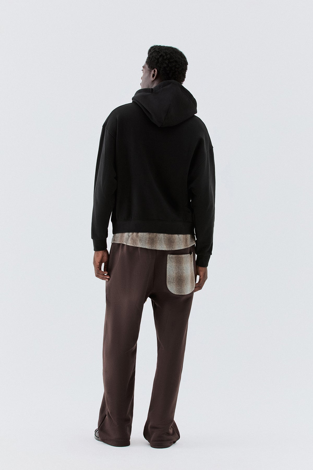 Felpa oversize inserto flanella