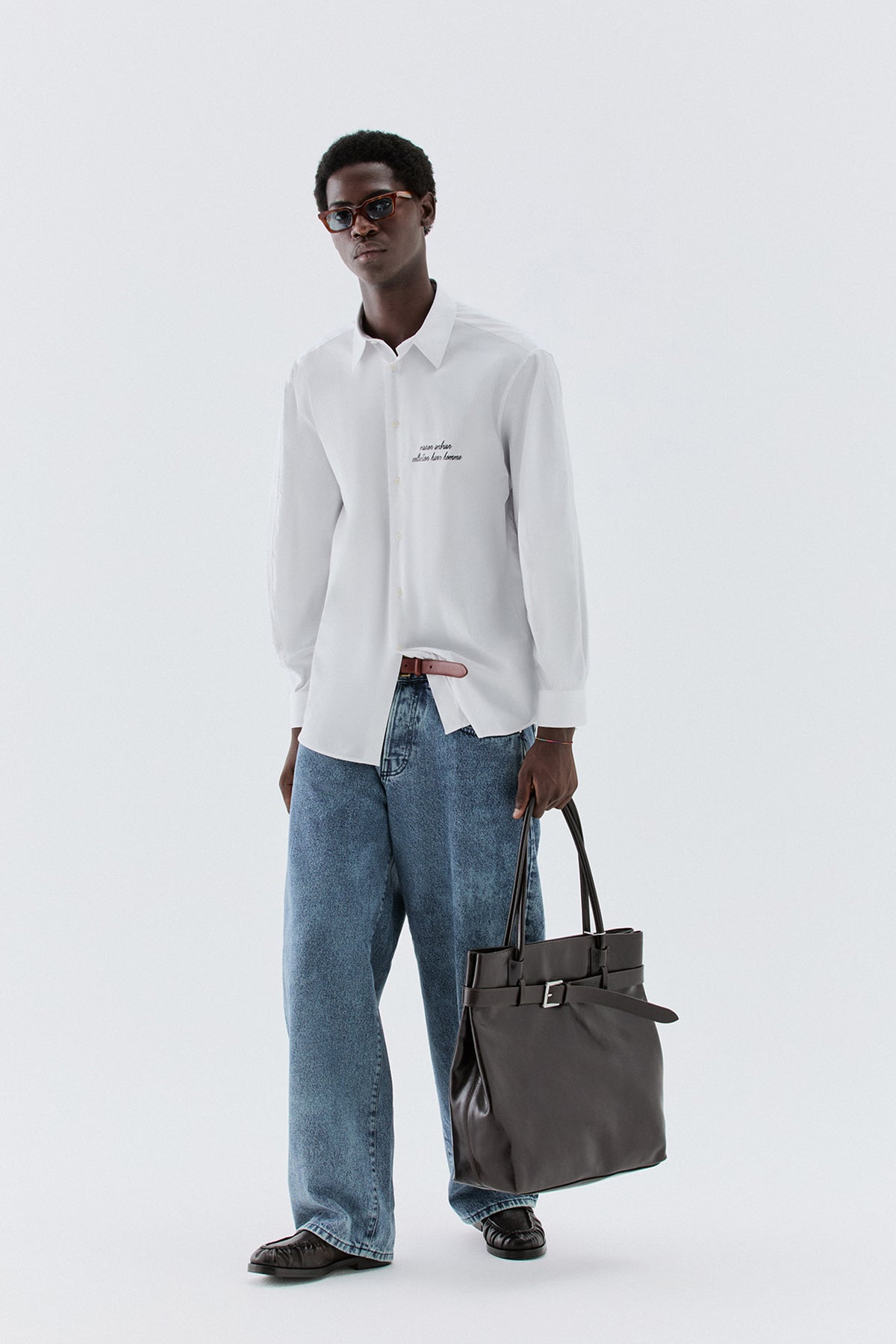 Camicia oversize in cotone - Bianco