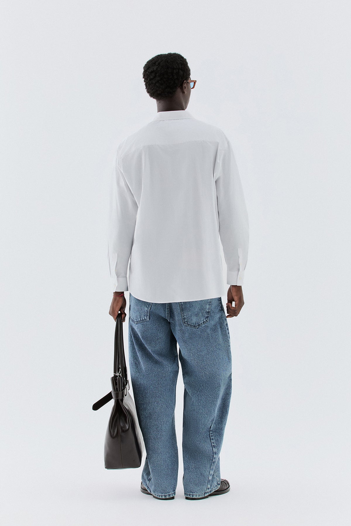 Camicia oversize in cotone - Bianco