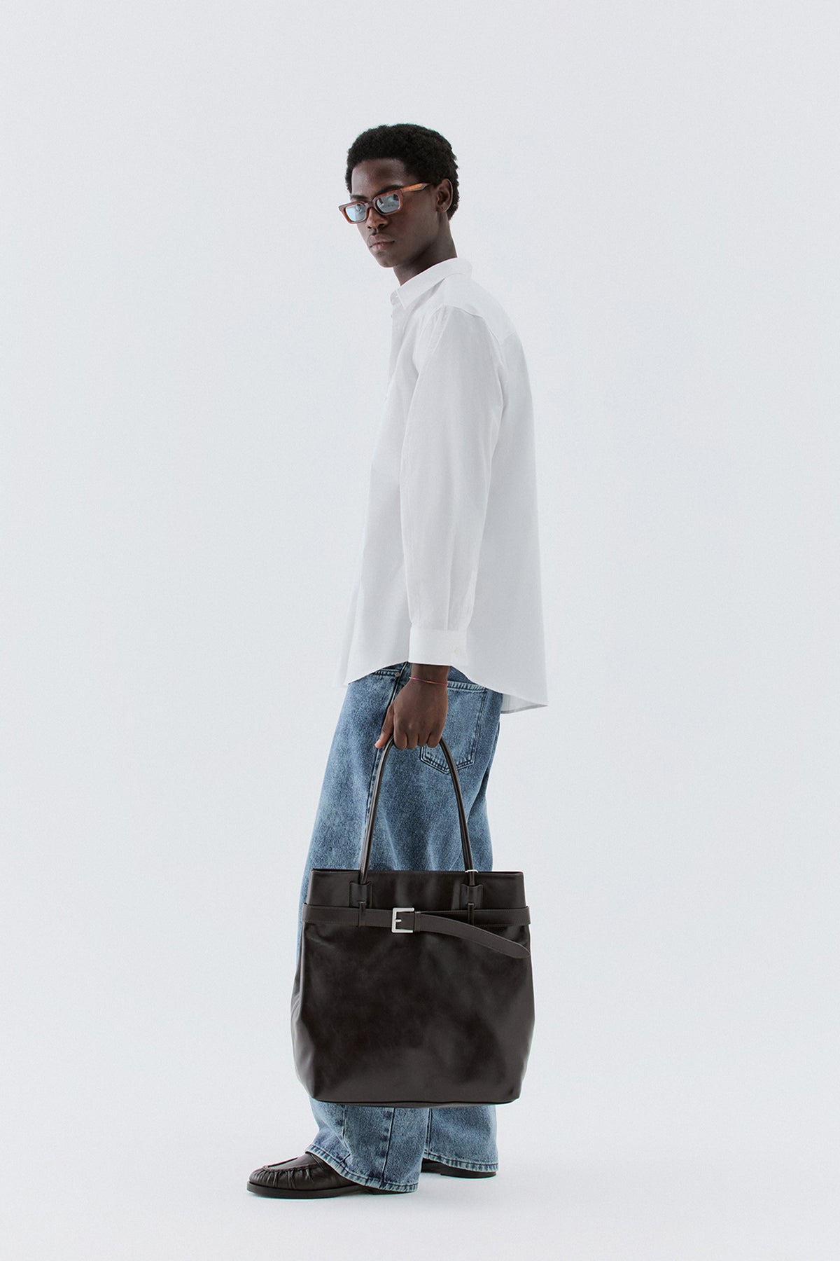 Camicia oversize in cotone - Bianco