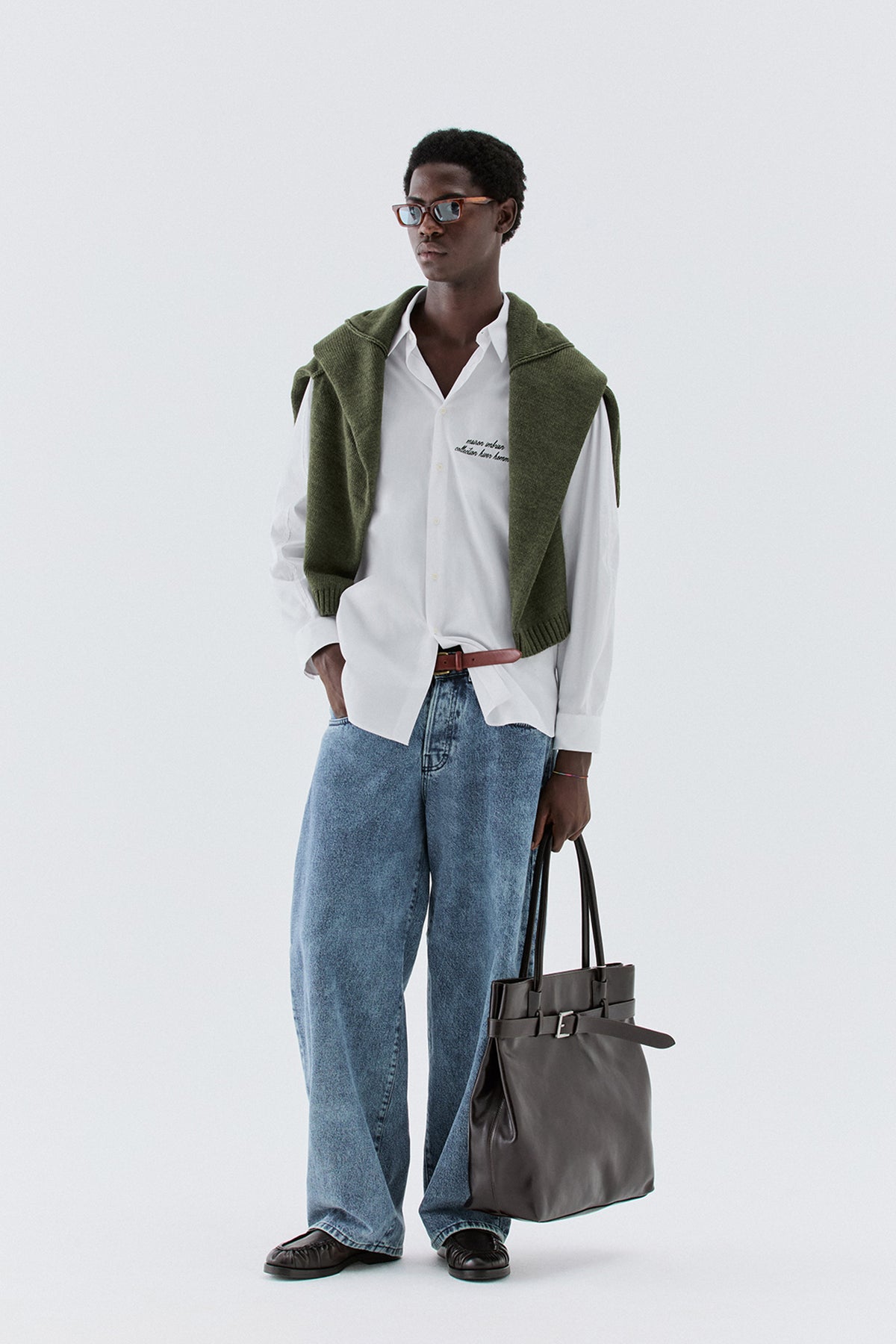 Camicia oversize in cotone - Bianco