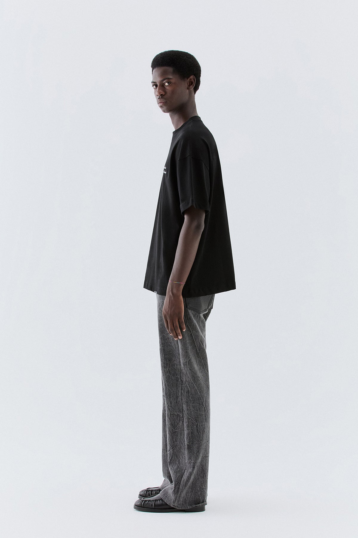T-shirt in jersey oversize - Nero