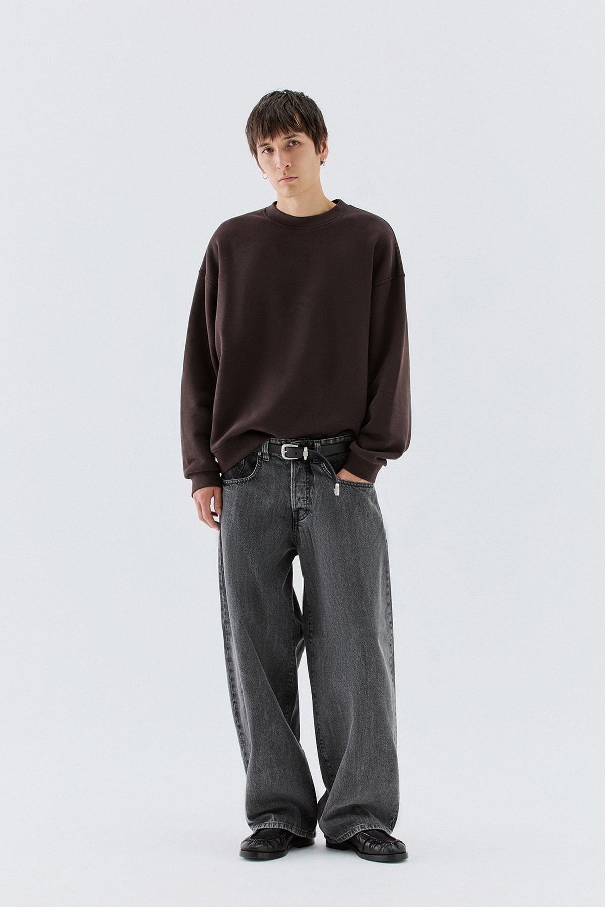 Jeans balloon stone grey