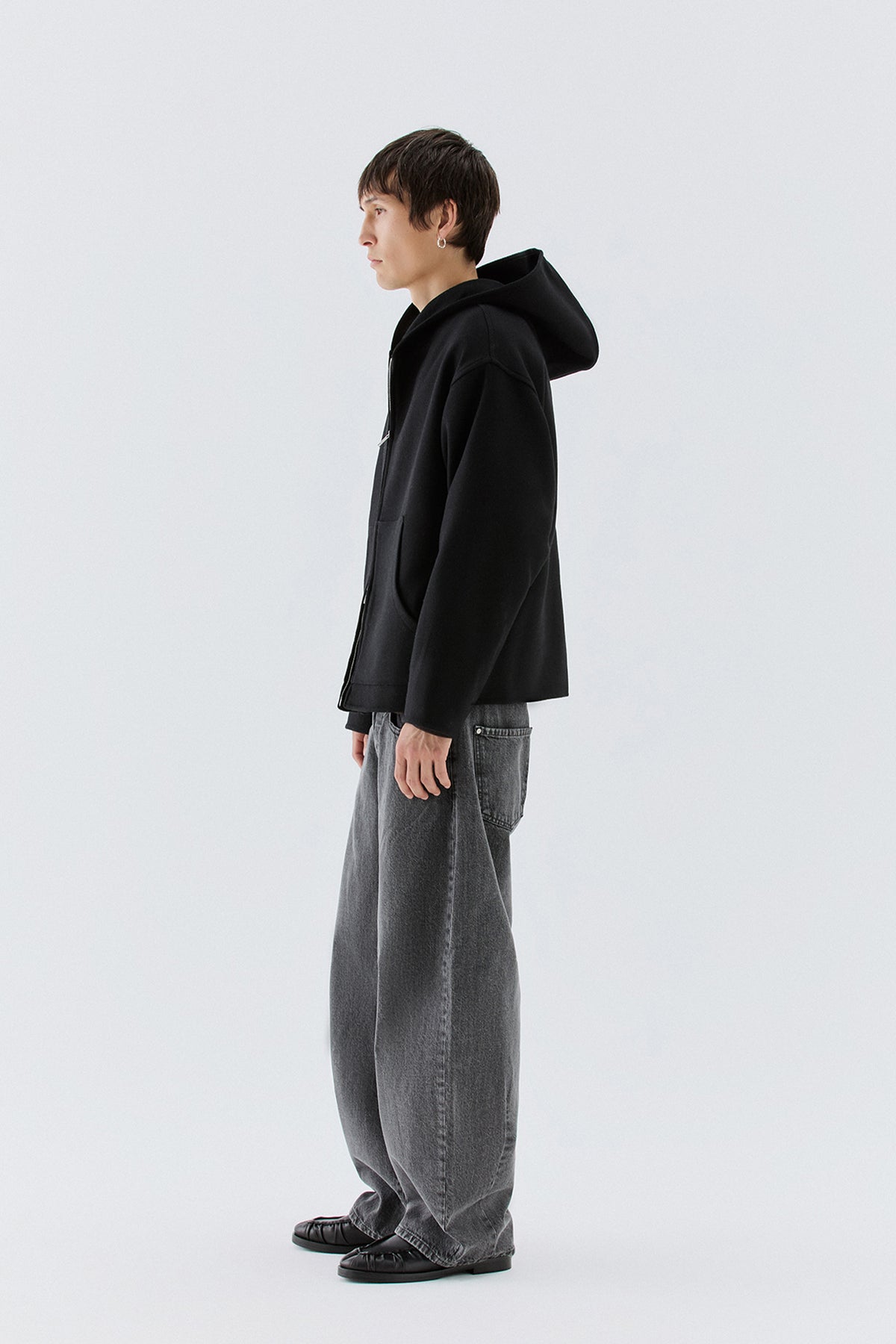 Jeans balloon stone grey
