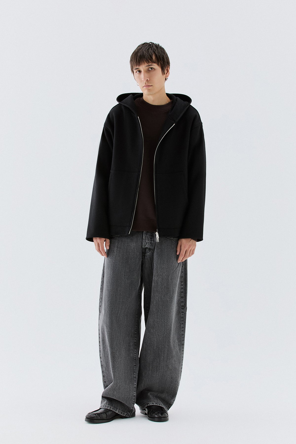 Felpa girocollo oversize - Moro