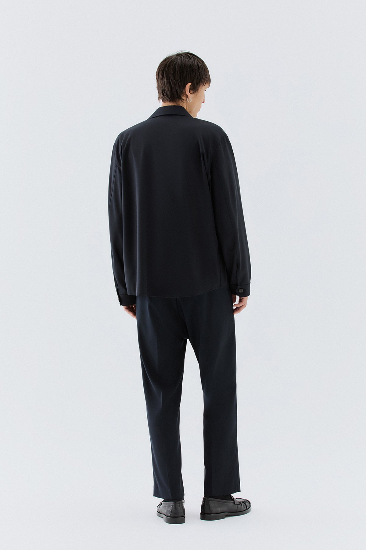 Overshirt con tasca - Blu