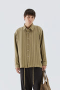 Camicia in viscosa a righe