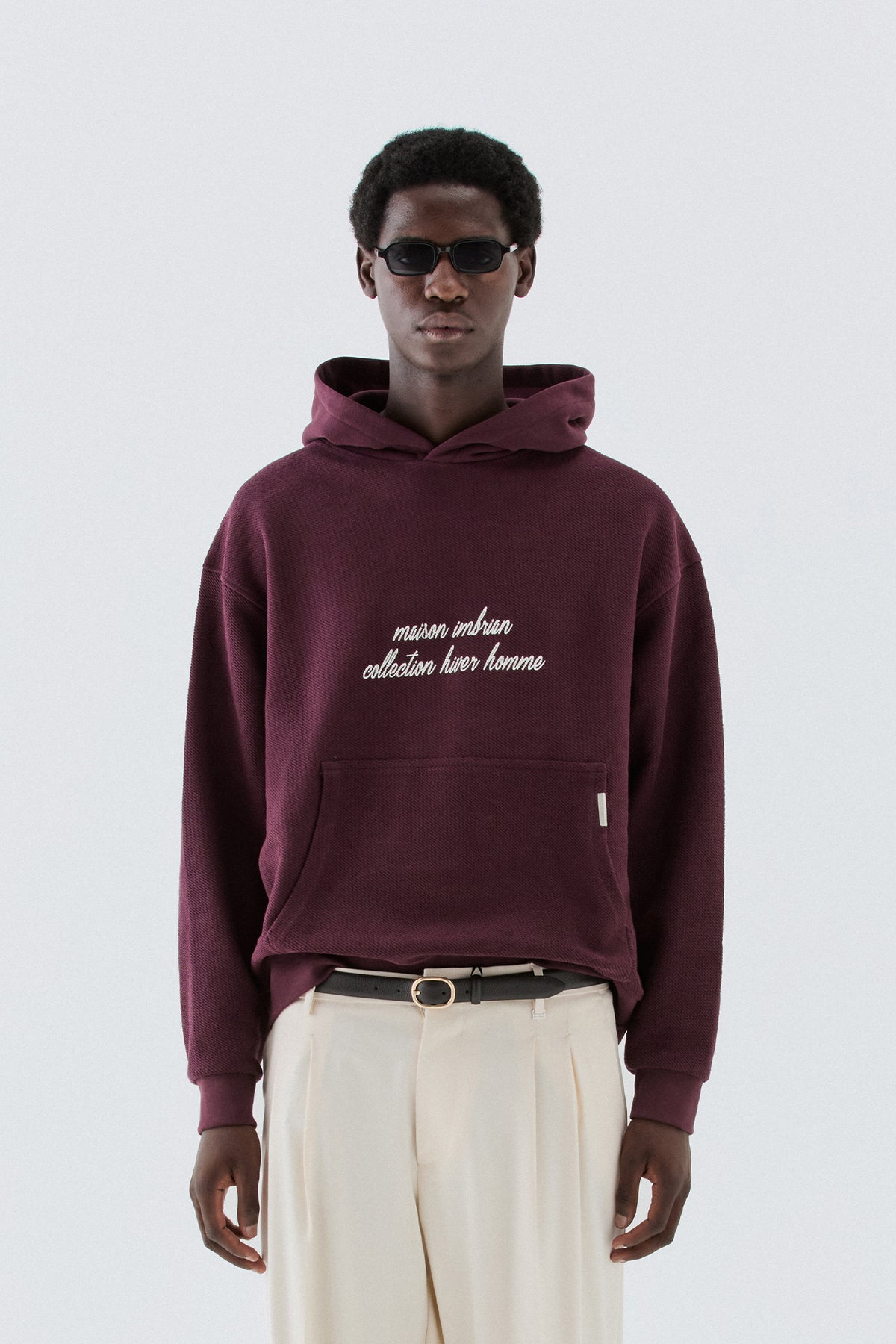 Felpa reverse oversize - Bordeaux