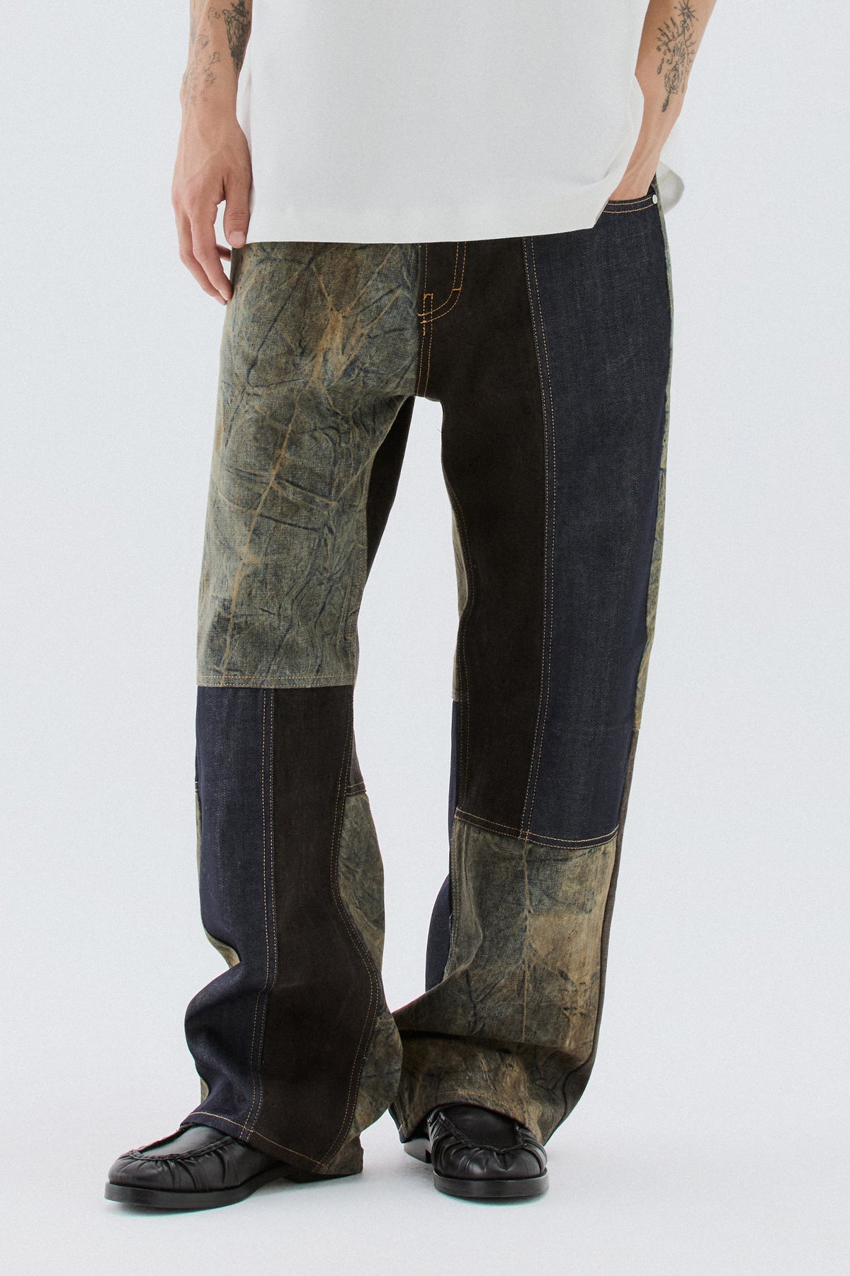 Jeans patchwork baggy
