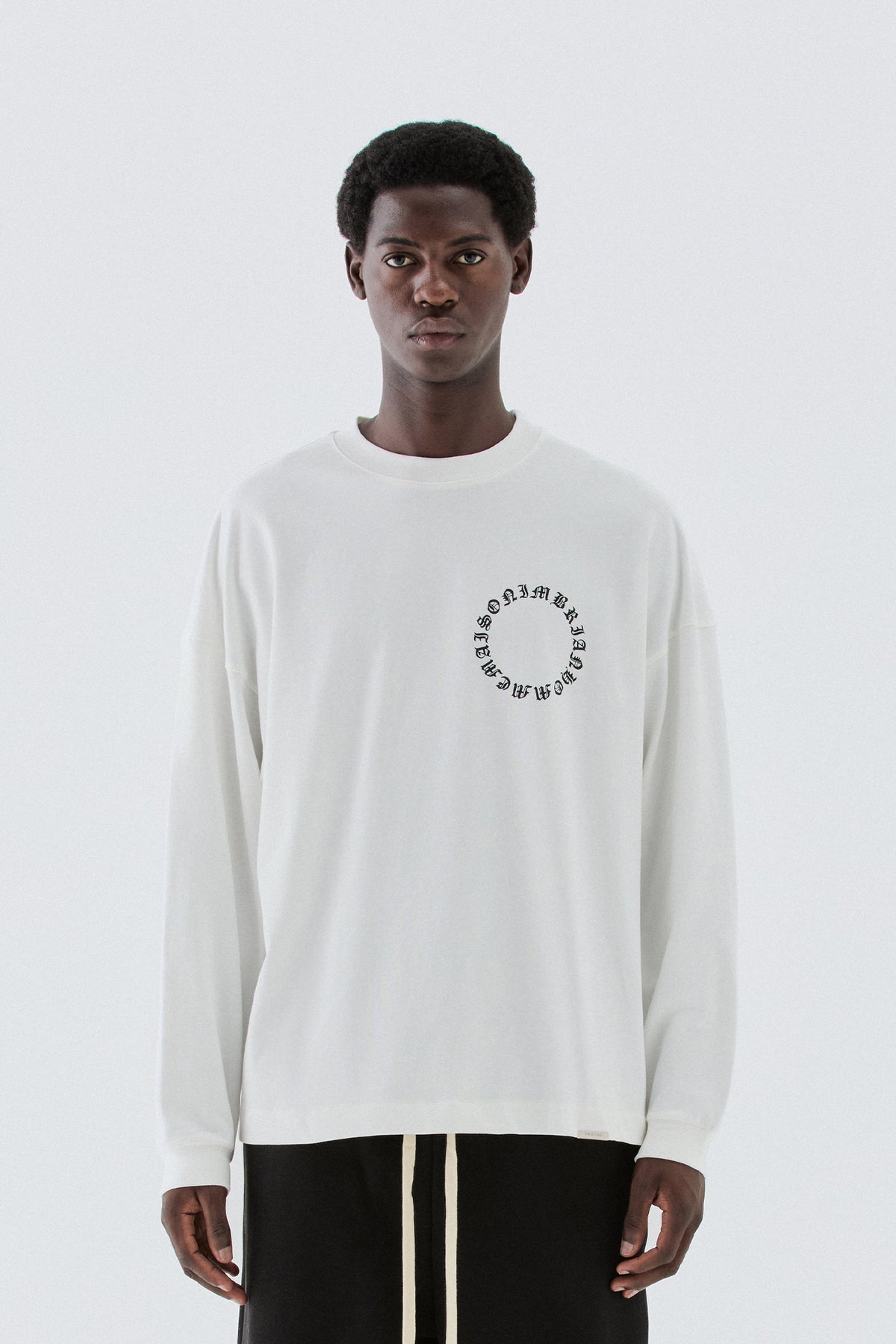 T-shirt in jersey con logo - Off white