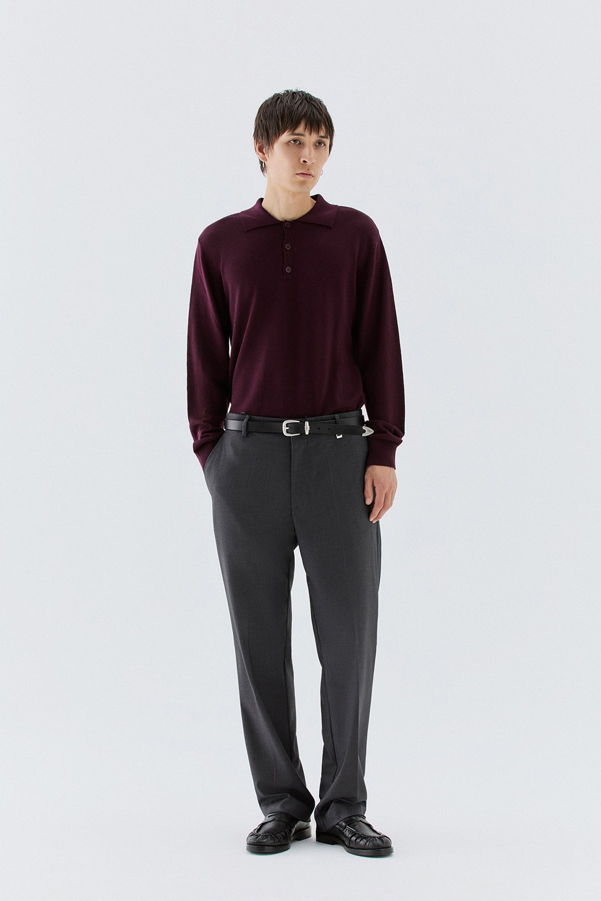Pantaloni dritti - Grigio