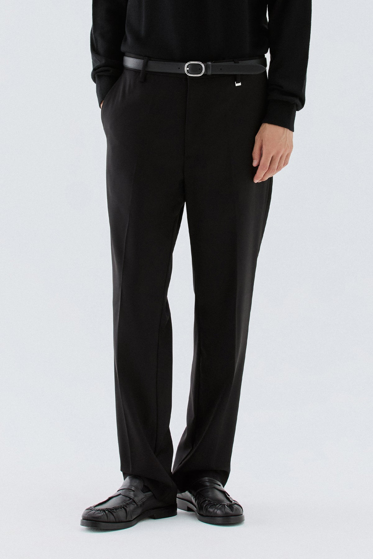 Pantaloni dritti - Nero