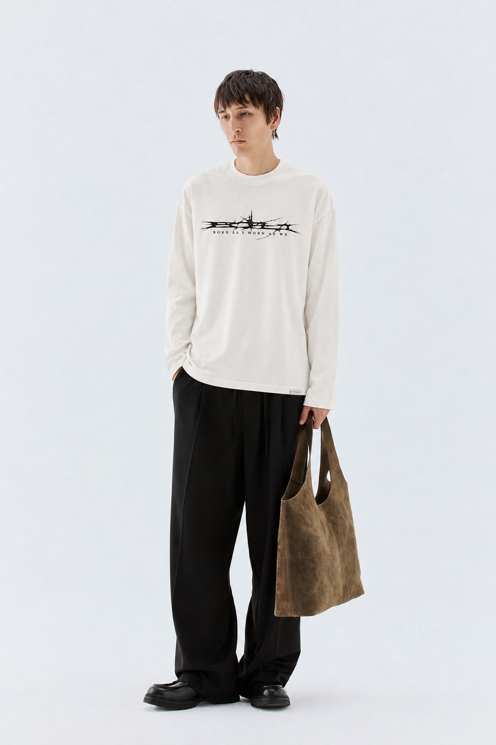 T-shirt in jersey con logo - Off white