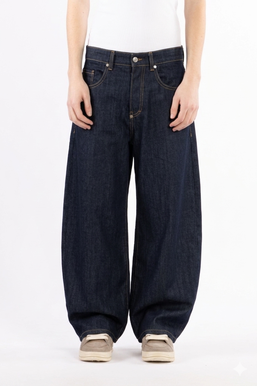 Jeans ballon fit in denim indigo