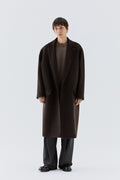 Cappotto in lana oversize - Moro