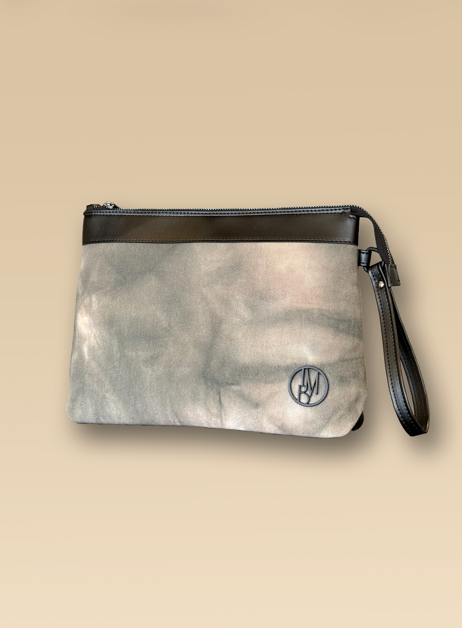 Pochette in denim maltinto