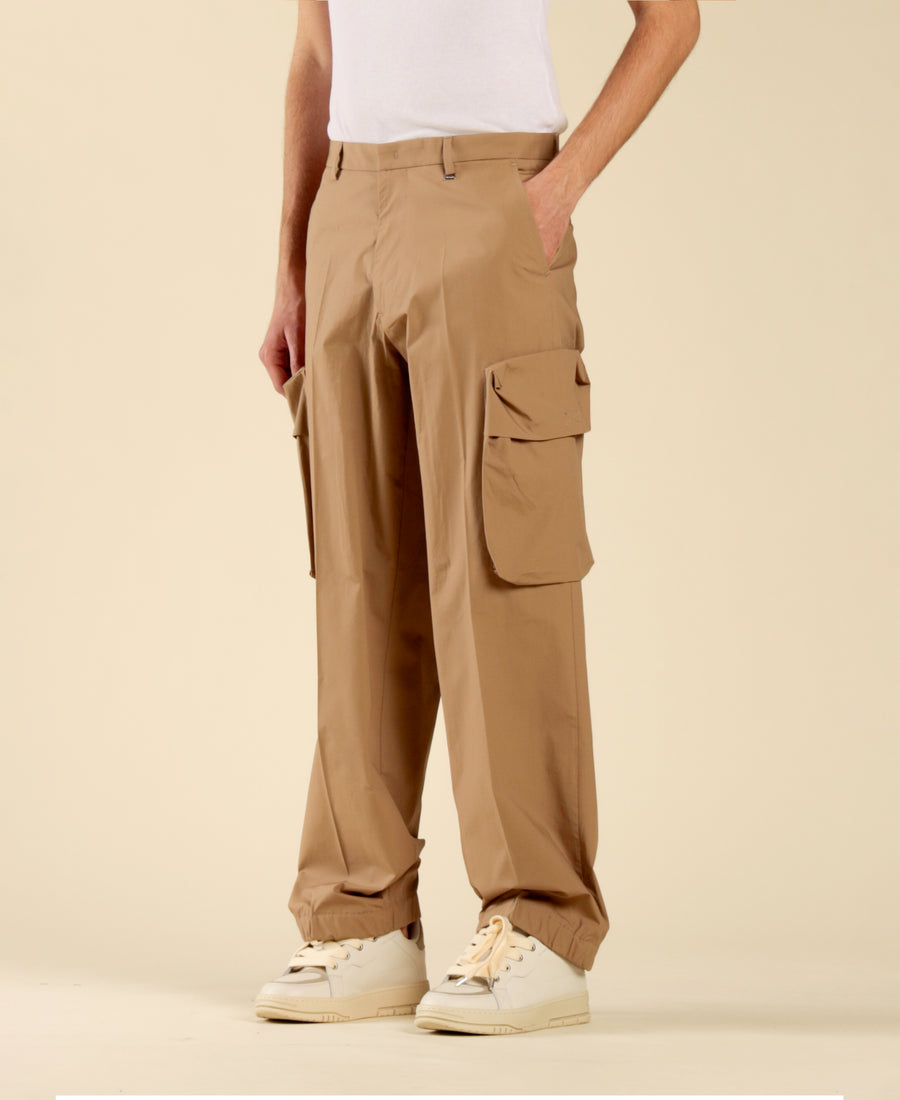 Pantalone cargo in cotone - Beige