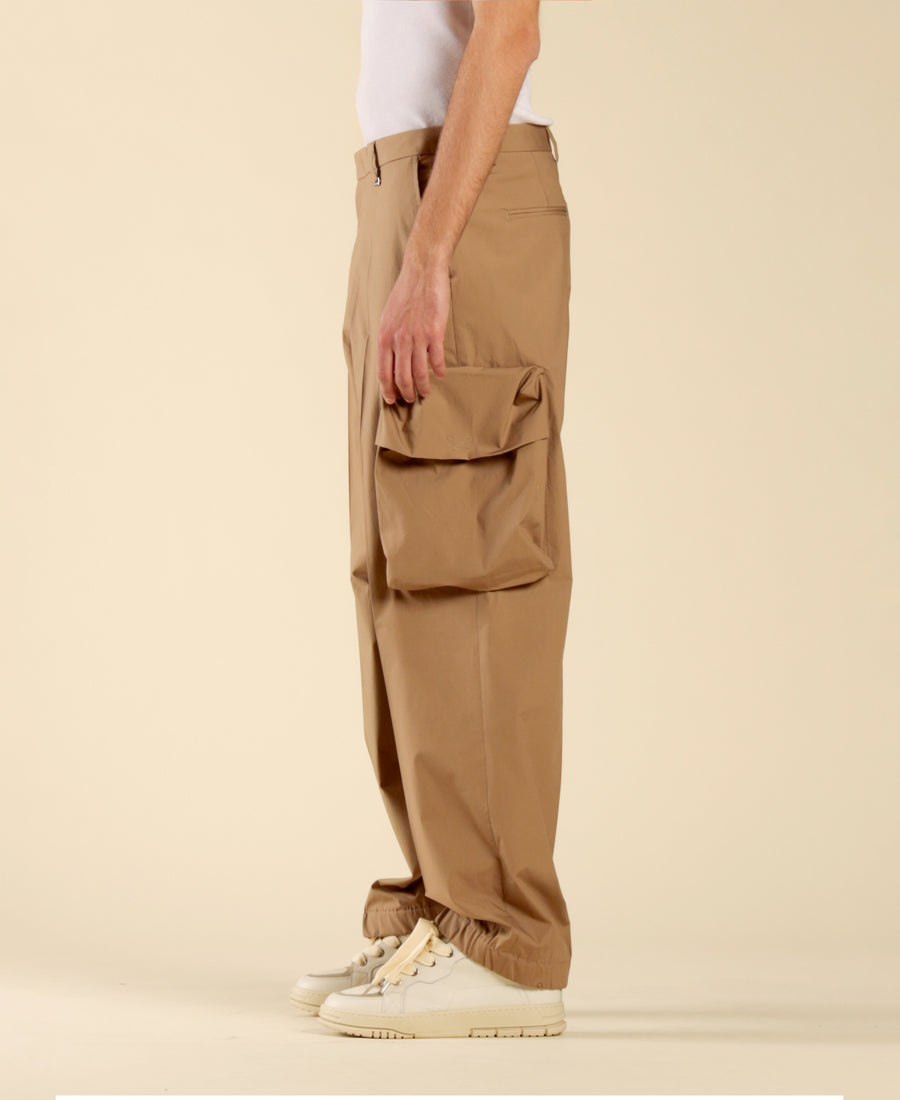 Pantalone cargo in cotone - Beige