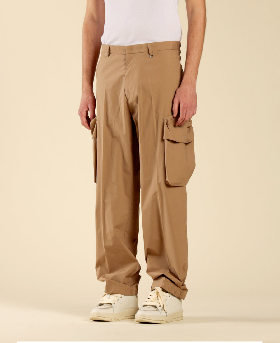 Pantalone cargo in cotone - Beige