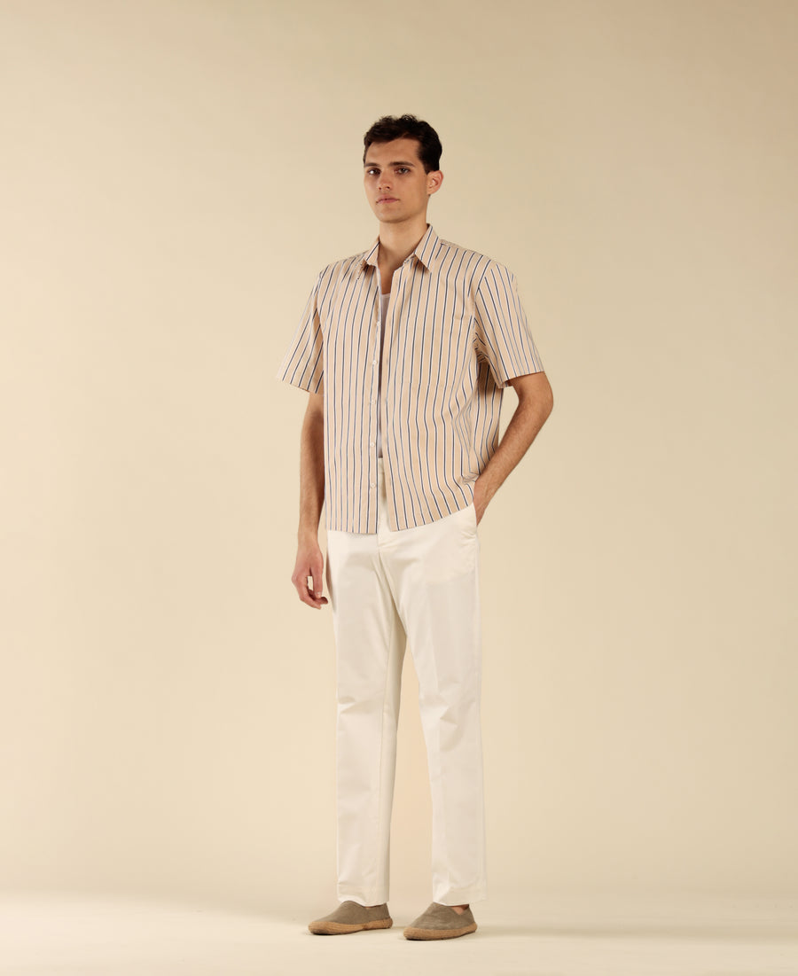 Camicia a righe in cotone
