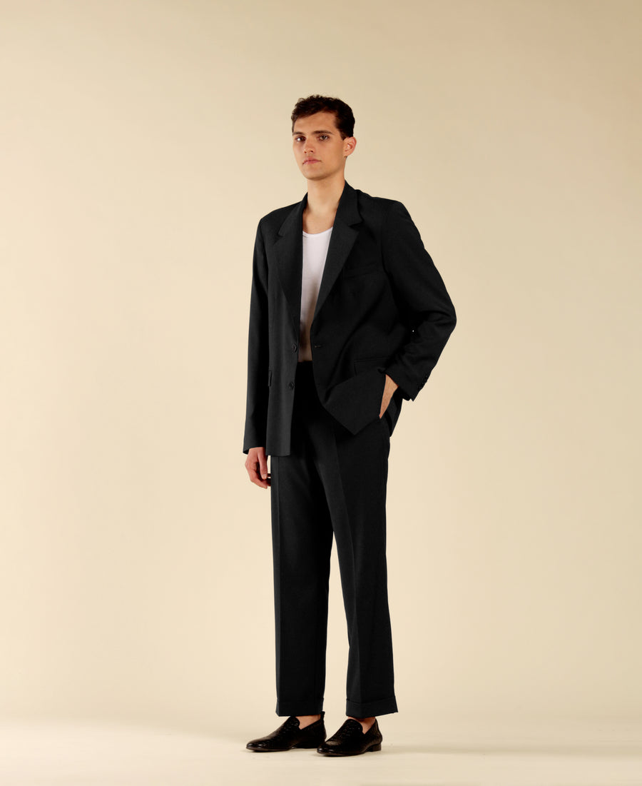 Giacca monopetto oversize - Nero