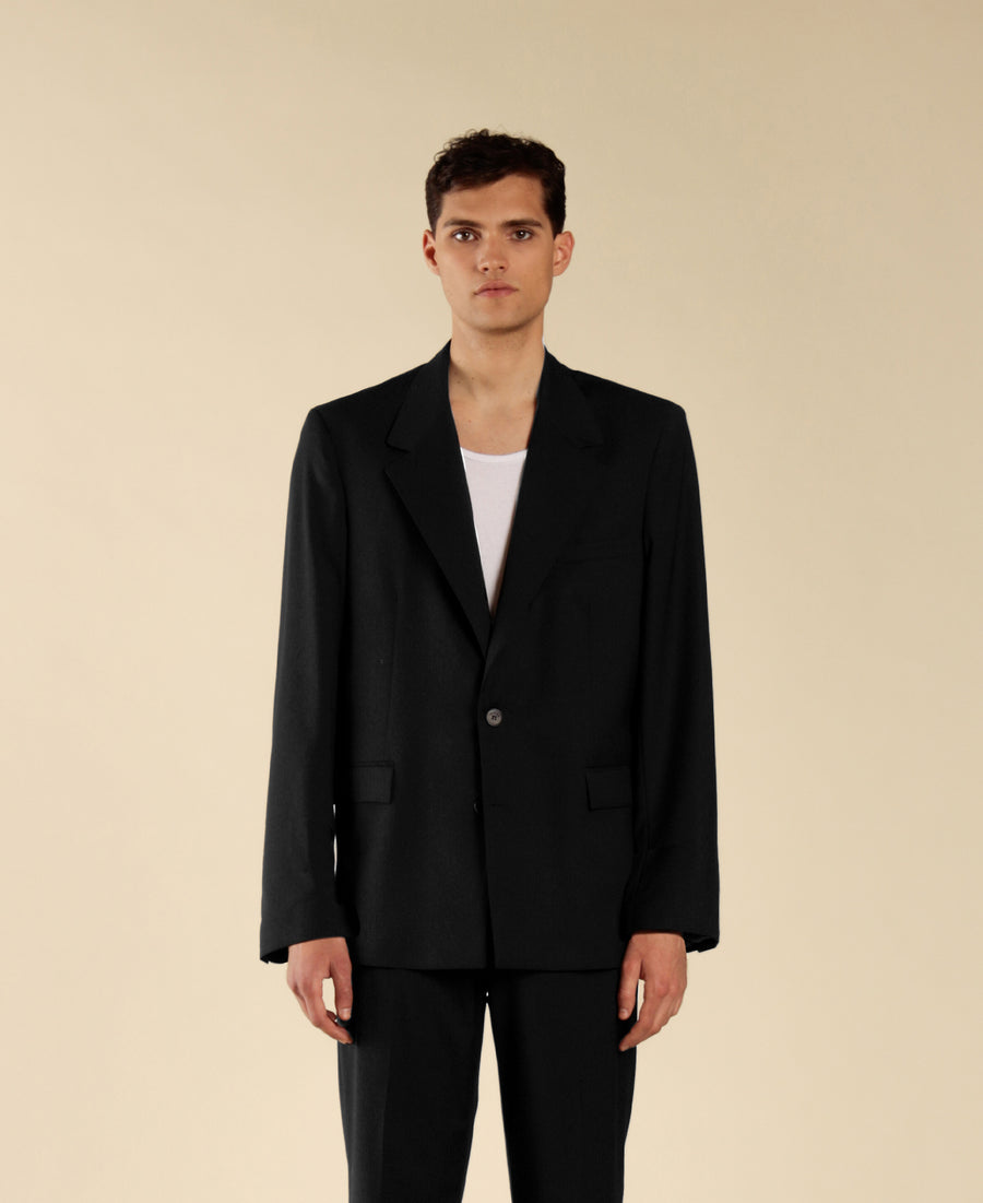 Giacca monopetto oversize - Nero