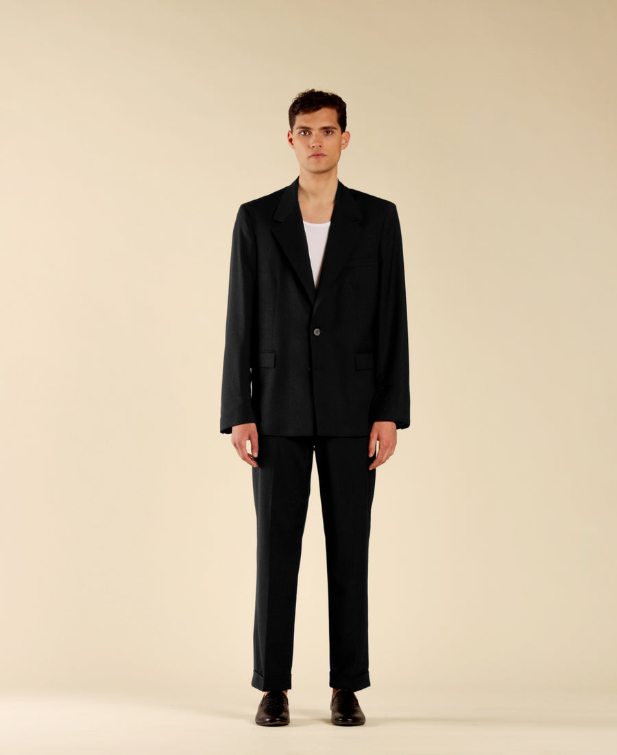 Giacca monopetto oversize - Nero
