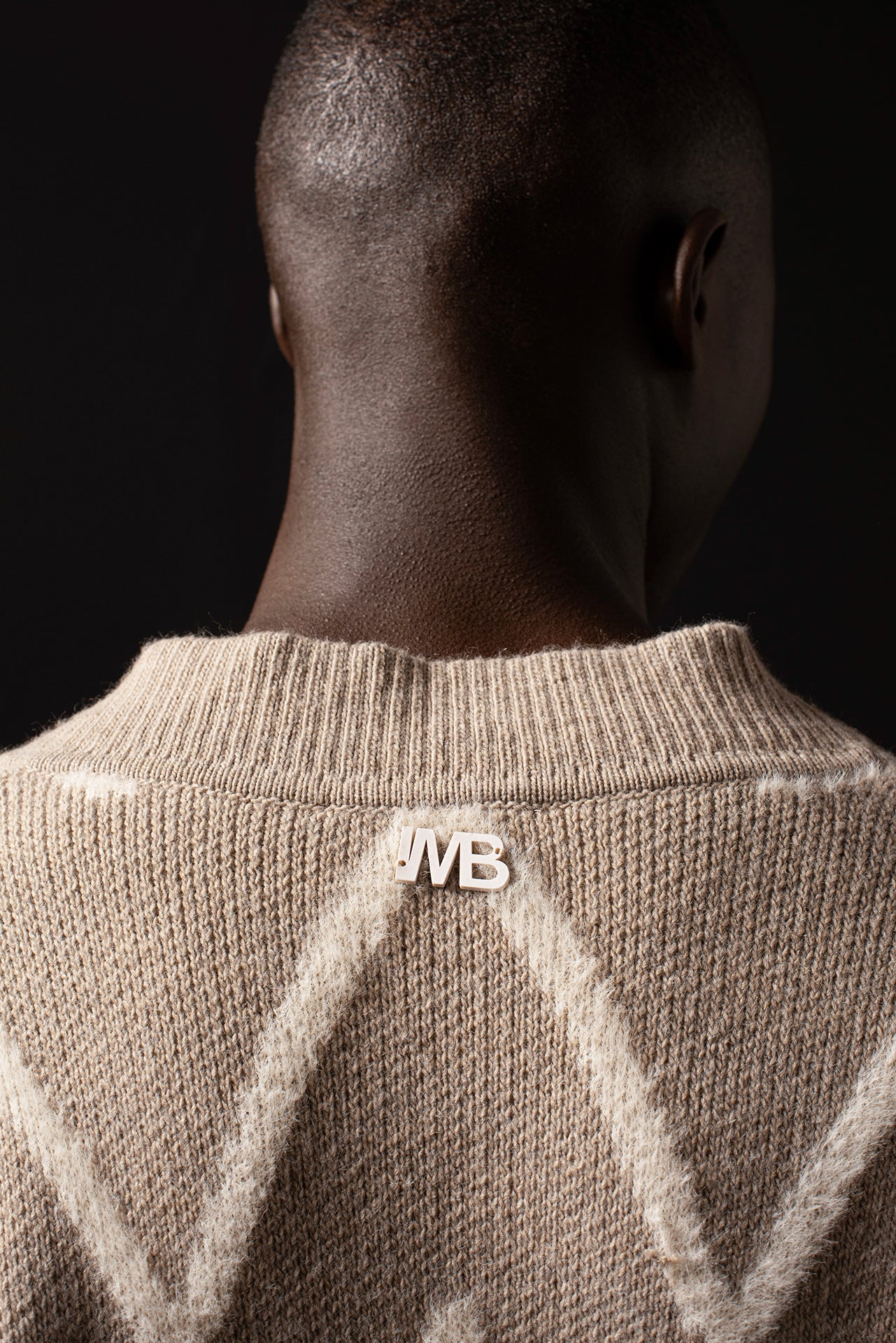 Gilet oversize à motifs - Beige