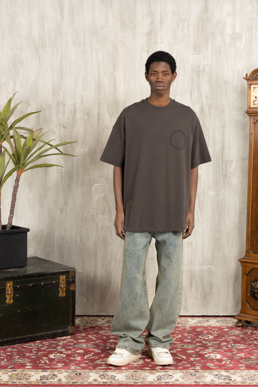 T-shirt in jersey oversize - Moro