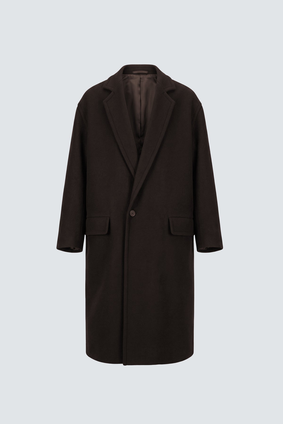 Cappotto in lana oversize - Moro