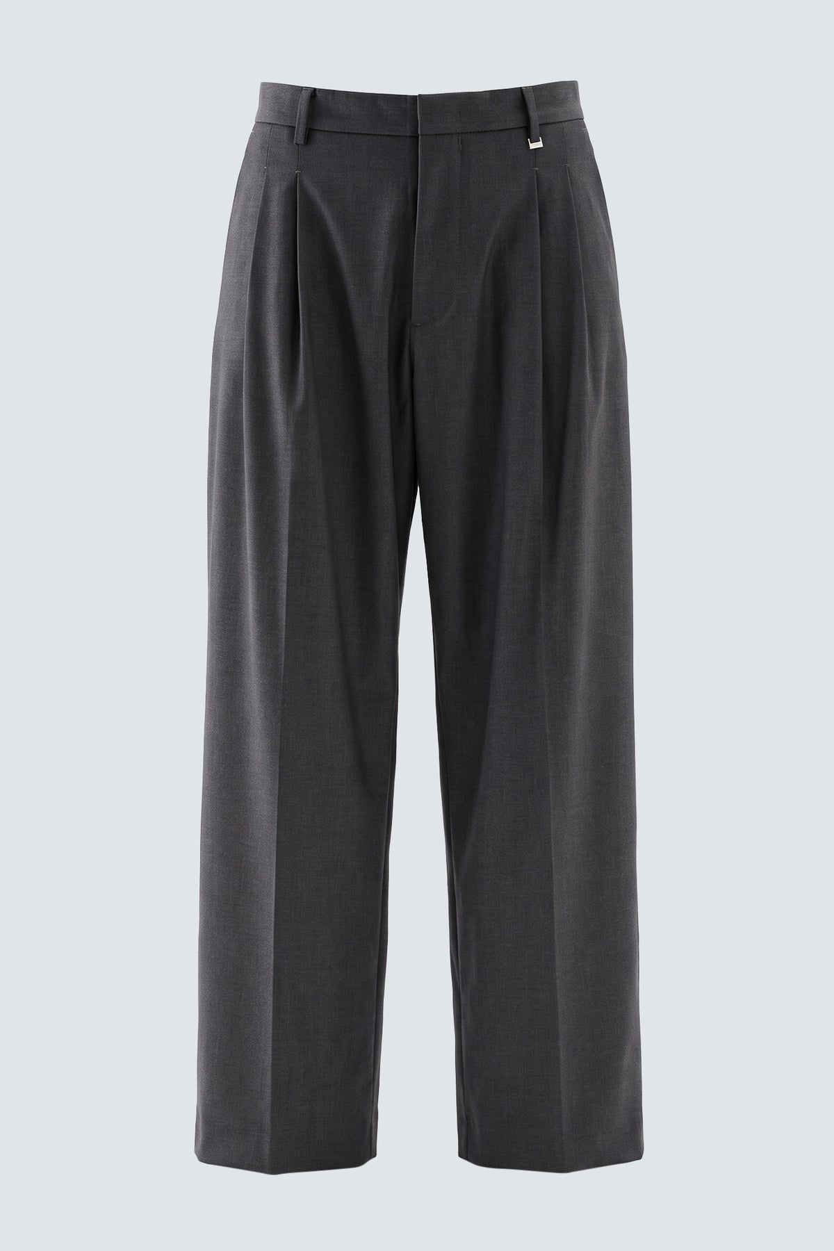 Pantaloni larghi a due pinces - Grigio
