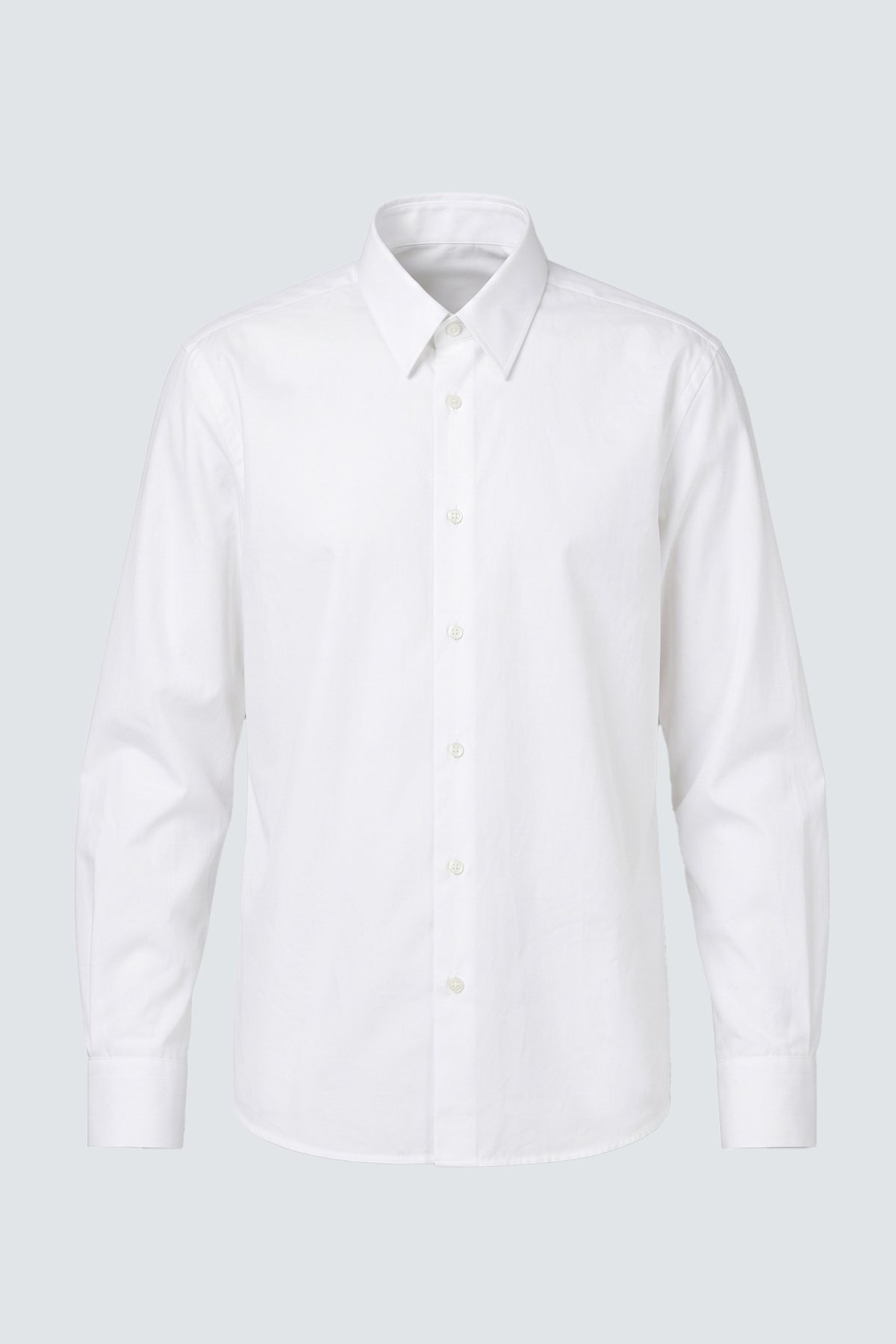 Camicia basic in cotone - Bianco