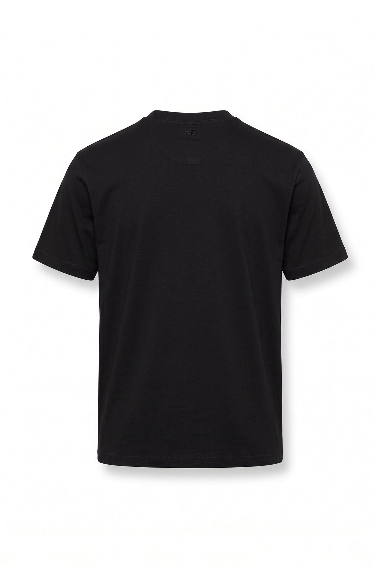 T-shirt in cotone mercerizzato - Nero